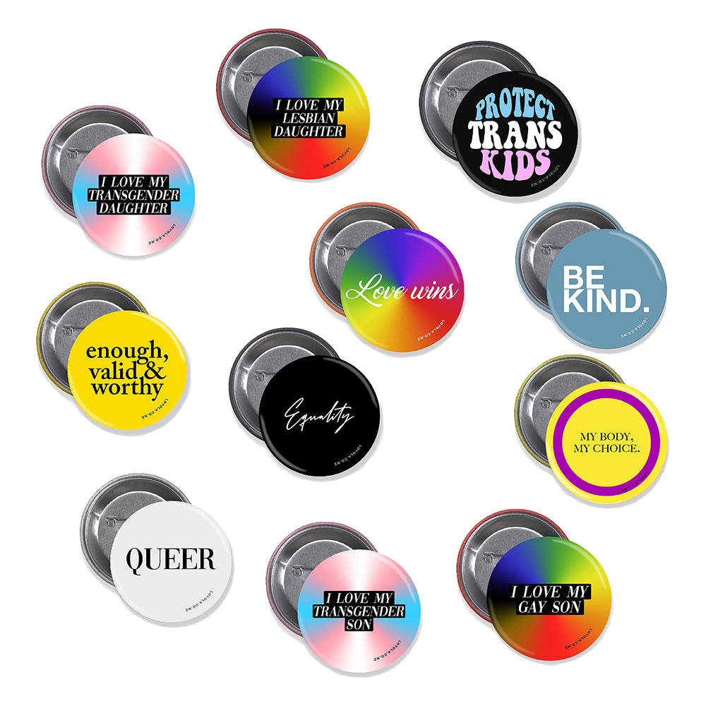 Pride Affirming Statements Button Badge