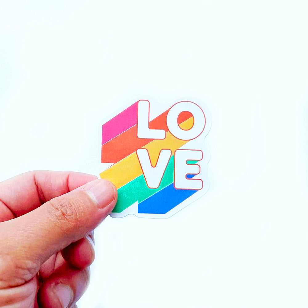 Rainbow Text Sticker