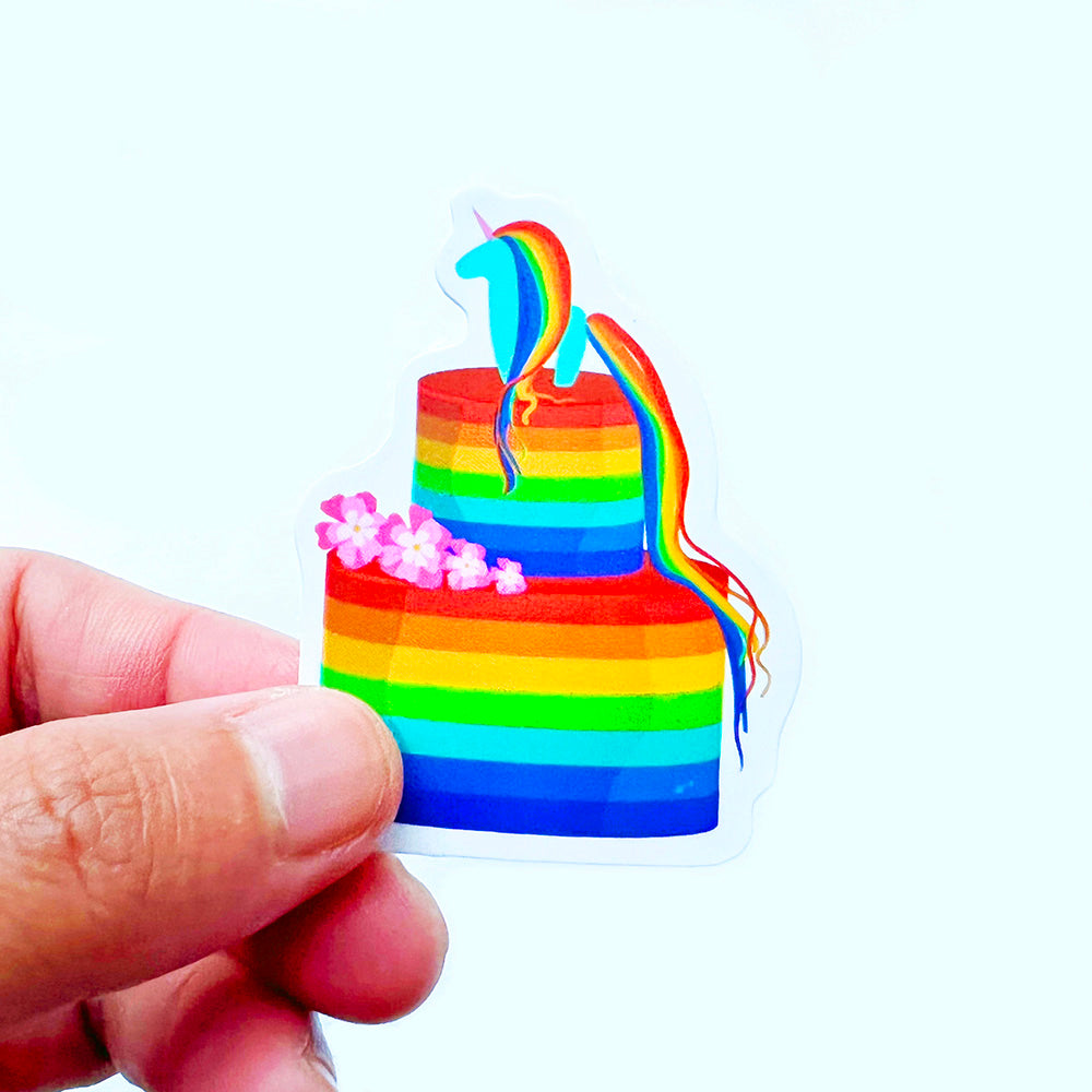Rainbow Food Sticker