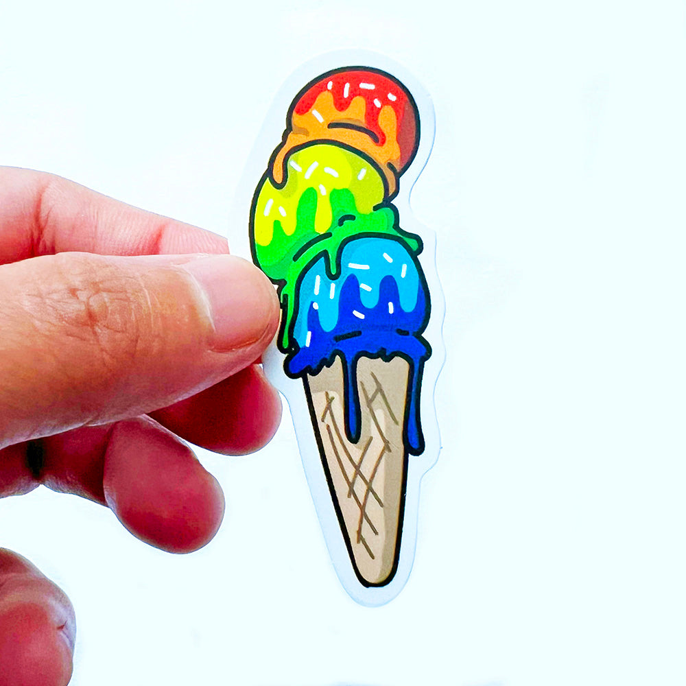 Rainbow Food Sticker