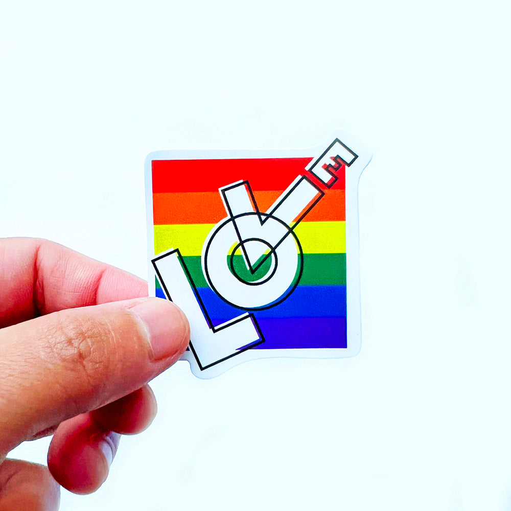 Rainbow Text Sticker